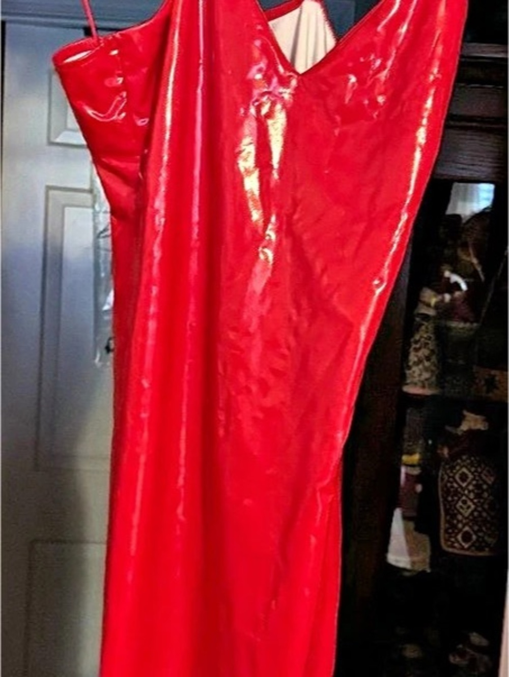SHEIN Red Maxi Dress Size Large Like New